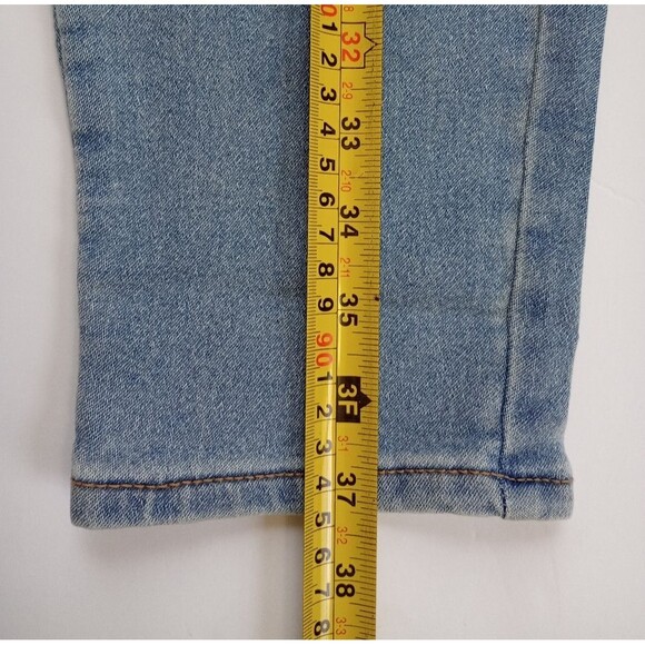 NWT NOBO Light Wash Cargo Cropped Pull On High Rise Jeggings Size Medium (8-10) - Picture 7 of 7